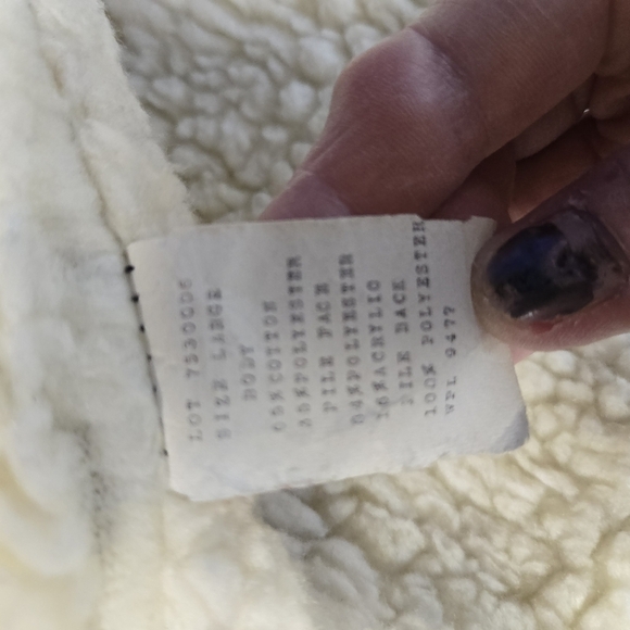 Vtg 70s Nelson blue jean denim fleece shearling vest - Picture 4 of 11